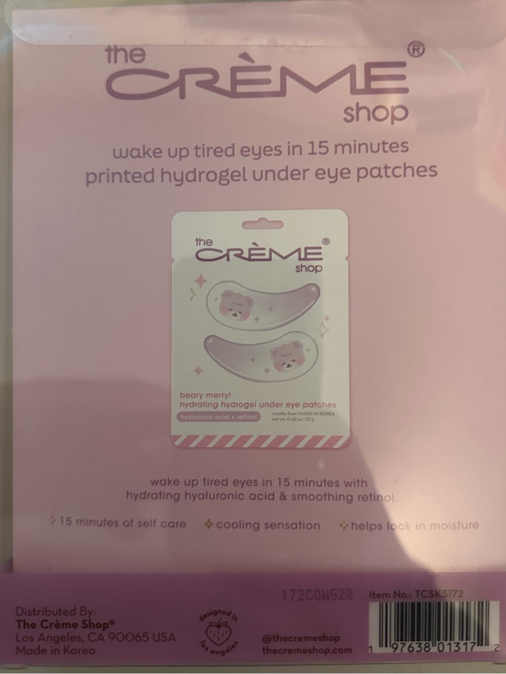 The Crème Shop Holiday Under Eye Patch Greeting Card Set – 3 Pack NWT - Picture 6 of 6